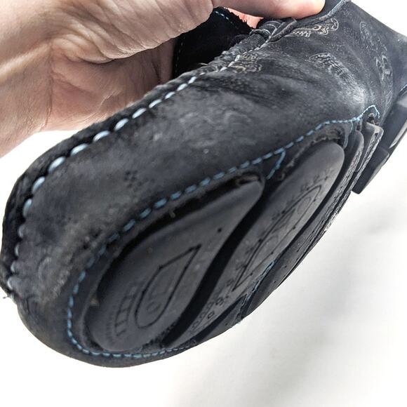 Robert Graham Shoes Mens 10 Tardis Suede Skulls Black Driving Loafers Slip On main image 15